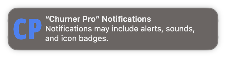 Allow notifications on macOS